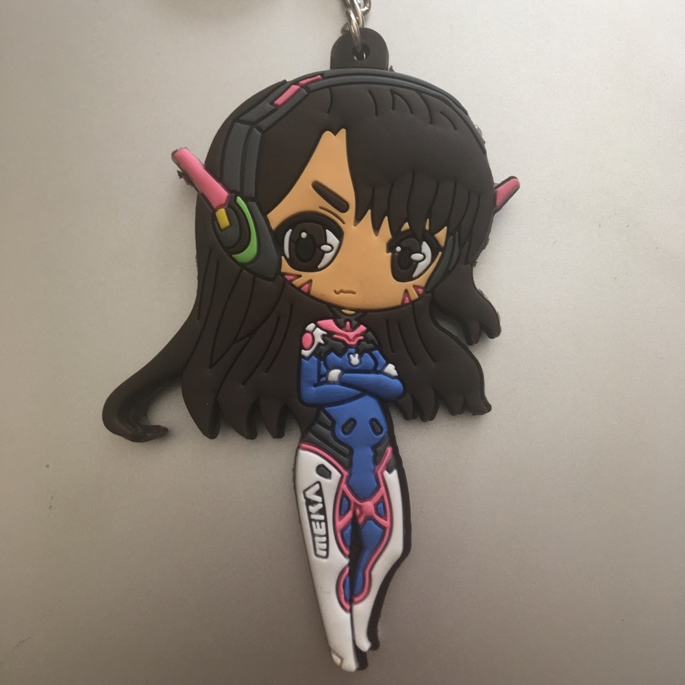 D.Va Overwatch Rubber Keychain 🎮